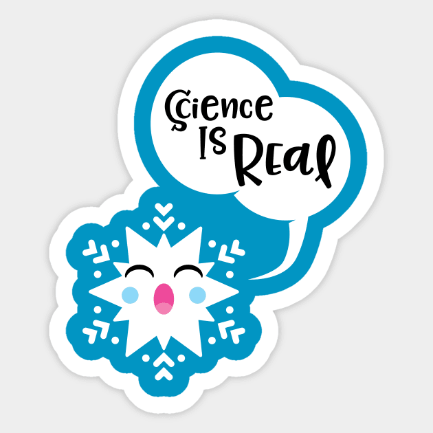 Special Science-y Snowflake Sticker by authenticamerican